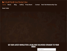 Tablet Screenshot of courtshipvsdating.com